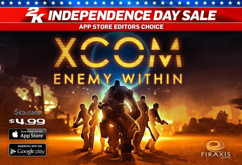Werbung für BioShock und andere 2K-Spiele im Independence Day Sale
