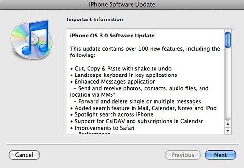 Laden Sie das iPhone-Firmware-Update 3.0 herunter