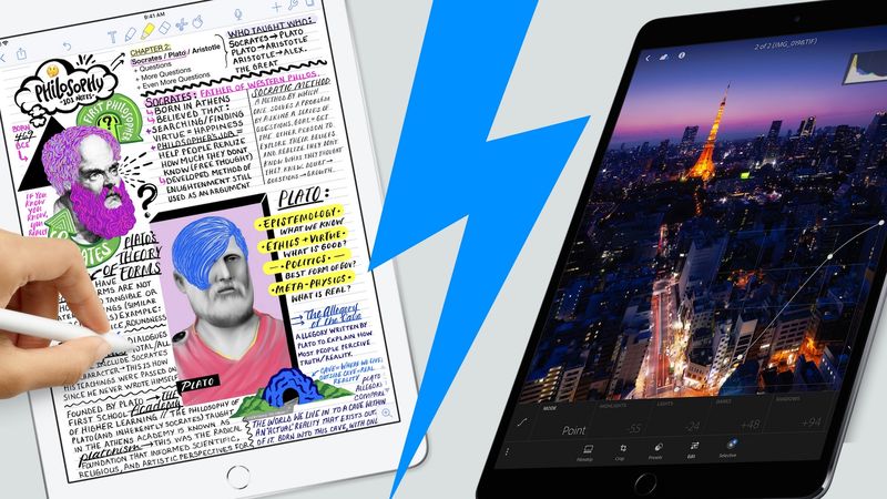 Vergleichen Sie das 9,7-Zoll-iPad (2018) und das iPad Pro