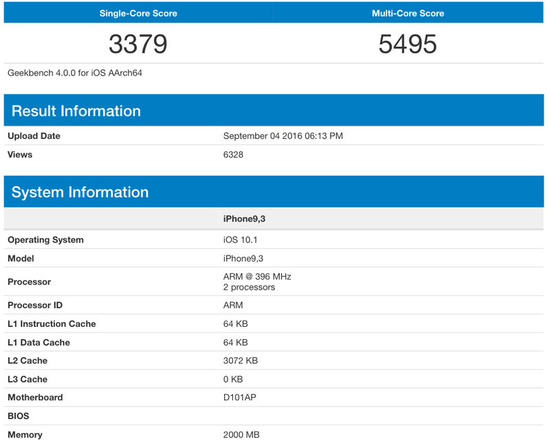 iPhone 7: 33 % schnellere CPU-Leistung als iPhone 6s