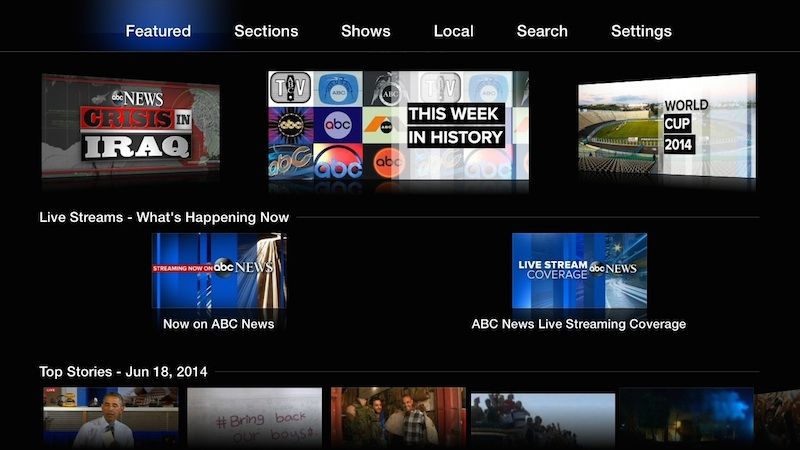 Apple TV erweitert sein Angebot um die neuen Kanäle ABC News, AOL On, PBS Kids und Willow