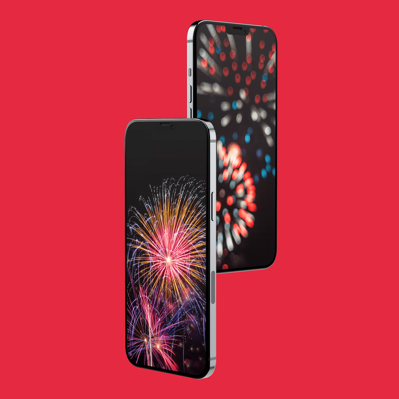 Unabhängigkeitstag iPhone-Feuerwerk-Hintergrundmodell