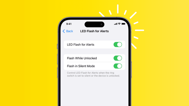 LED-Blitz für Benachrichtigungen auf dem iPhone