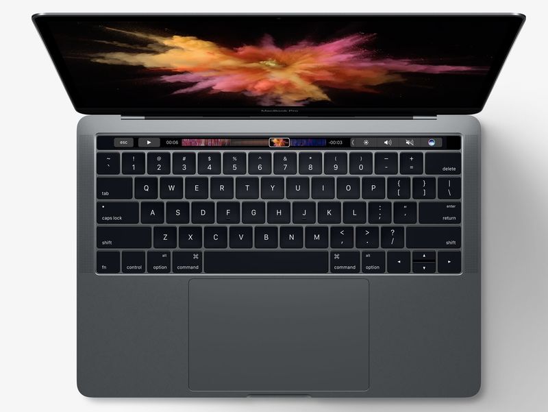 Obere Touchbar des MacBook Pro