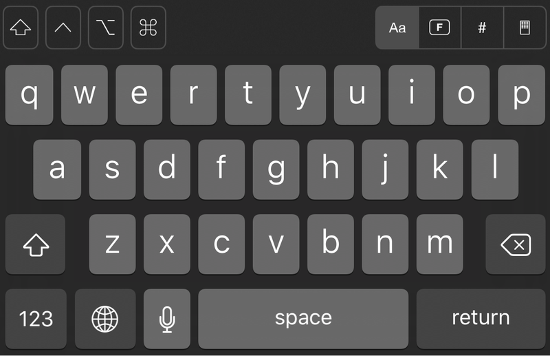 iOS-Tastatur