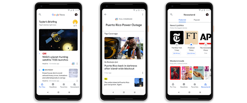 Google News führt eine überarbeitete, künstlich intelligente iPhone-App ein