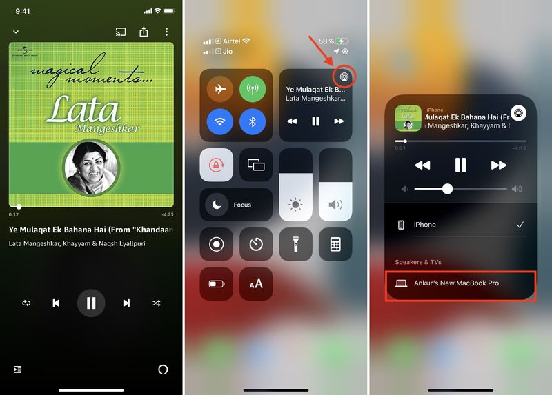 AirPlay-Musik vom iPhone auf den Mac mit macOS Monterey