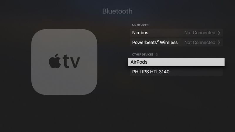 AirPods koppeln mit Apple TV
