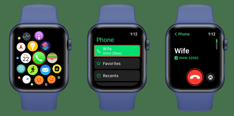 Beenden Sie den iPhone-Anruf mit Ihrer Apple Watch