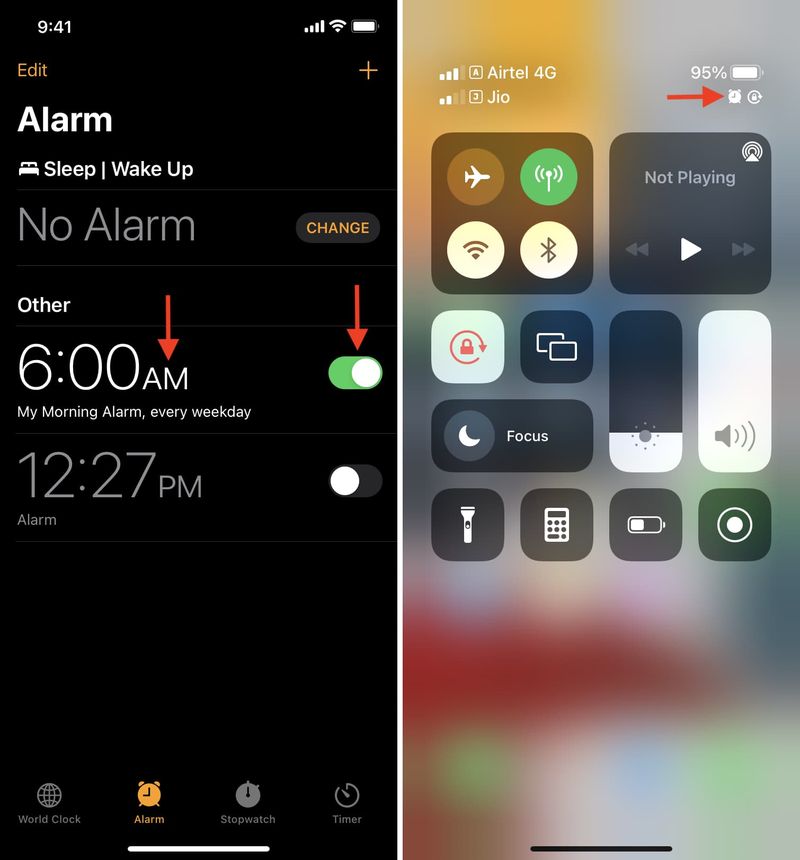 iPhone-Alarm aktivieren