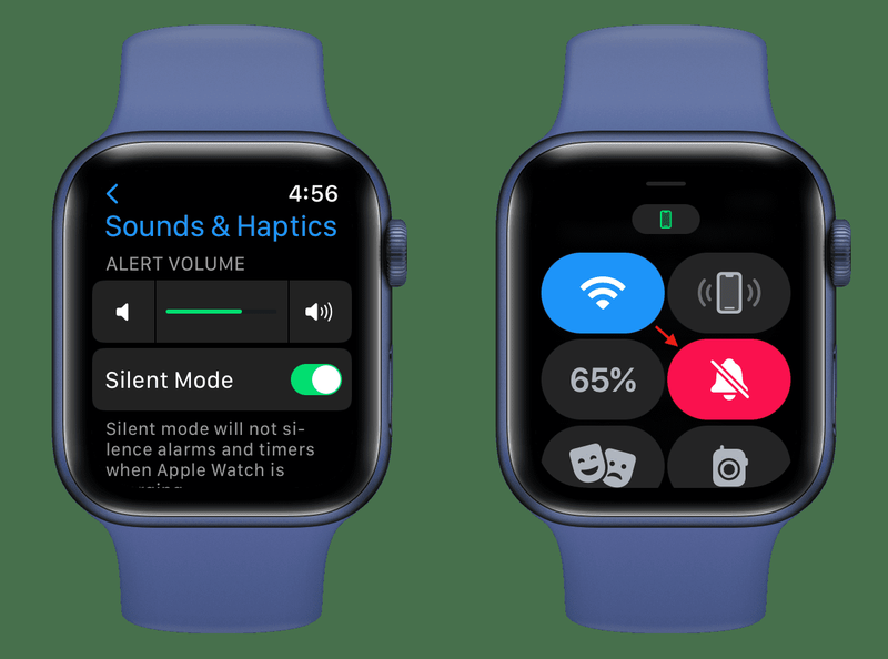 Aktivieren Sie den Lautlosmodus auf der Apple Watch