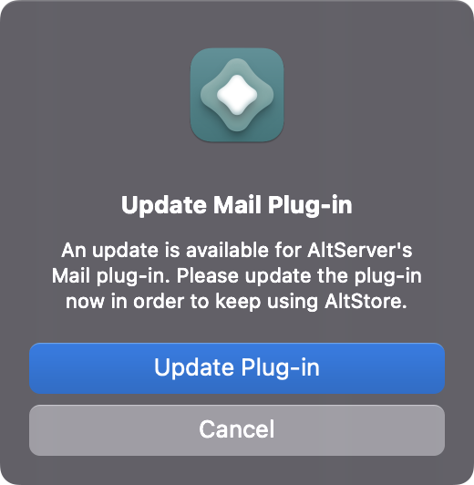 AltServer Mail-Anwendungs-Plugin-Update für macOS Ventura