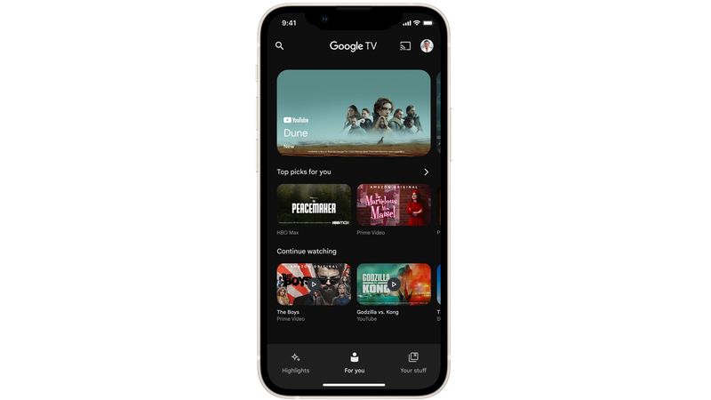 Steuern Sie Ihr Google TV mit Ihrem iPhone
