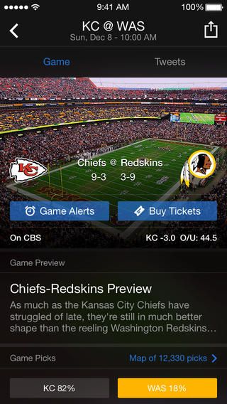 Yahoo Sports 5.0 für iOS (iPhone-Screenshot 003)