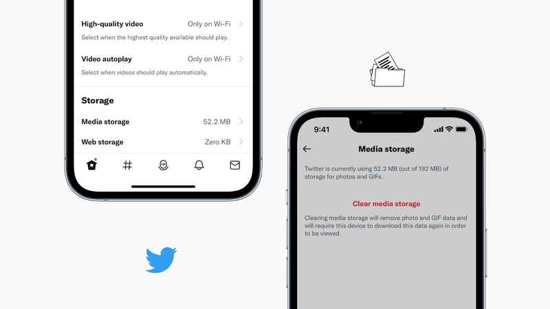 Geben Sie Speicherplatz auf dem iPhone frei, indem Sie Twitter-Medien-, Web- und Cache-Dateien löschen