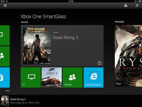 Xbox One SmartGlass 2.8 für iOS (iPad-Screenshot 001)