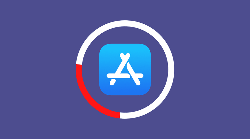 App Store-Symbol auf dunklem Hintergrund