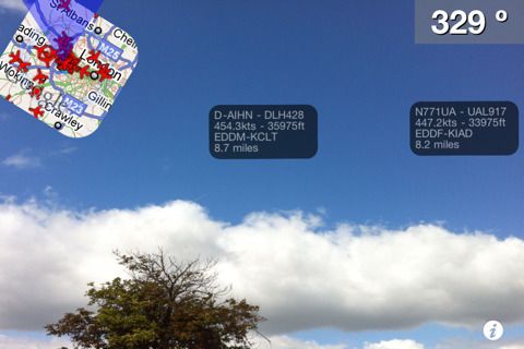 Identifizieren Sie Flugzeuge am Himmel mit dieser erstaunlichen App