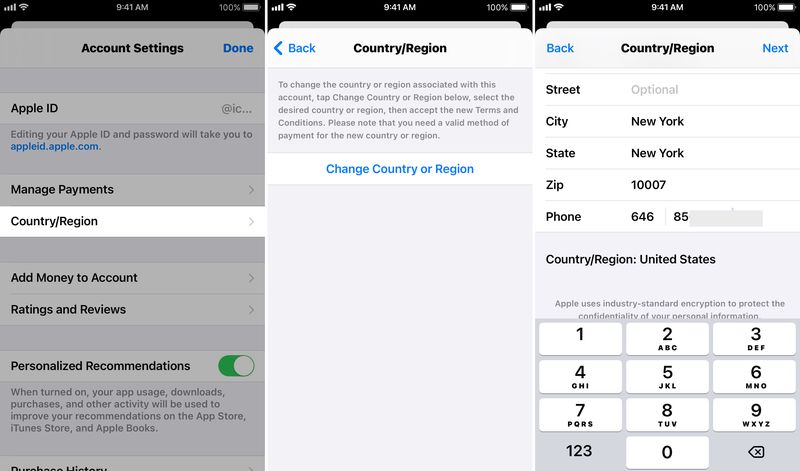 Ändern des App Store-Landes auf dem iPhone