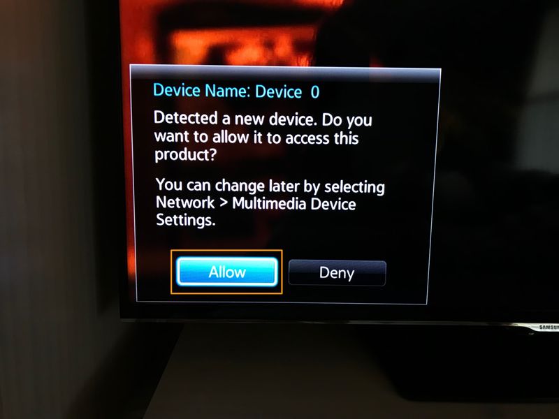 Spiegelung des iPhone auf Samsung TV zulassen