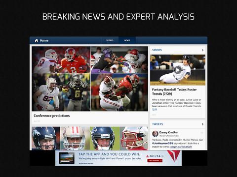 CBS Sports 6.0 für iOS (iPad-Screenshot 002)