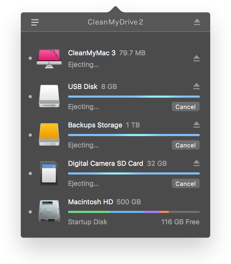 CleanMyDrive 2 für OS X Mac Screenshot 002