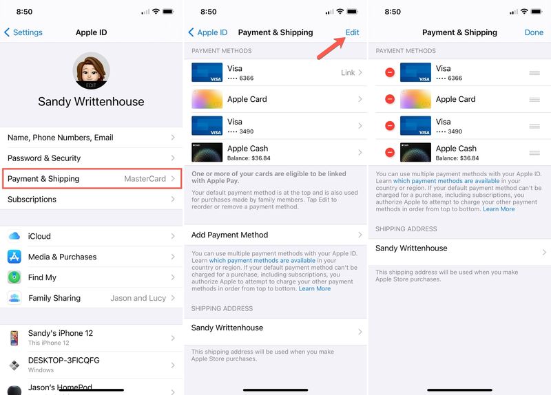 So ändern Sie Ihre Apple-ID-Kreditkarteninformationen auf dem iPhone