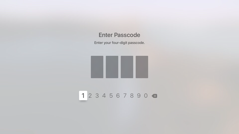 So verwenden Sie einen 4-stelligen Apple TV-Passcode