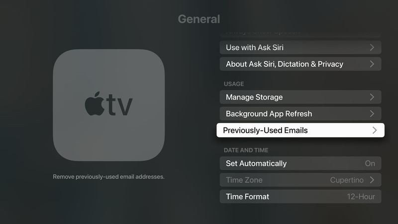 So löschen Sie Apple-IDs und E-Mails von Apple TV