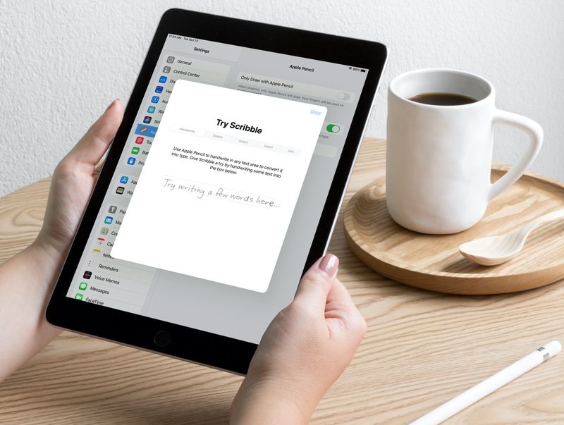 Verwenden Sie Scribble in Pages, Numbers und Keynote auf dem iPad