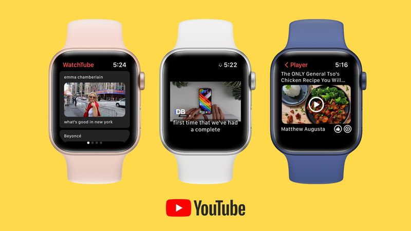 Sehen Sie sich YouTube auf der Apple Watch an
