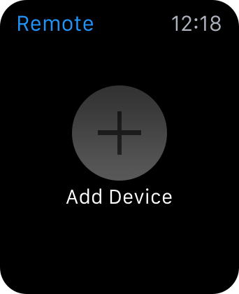 Apple Watch Remote-App Gerät hinzufügen