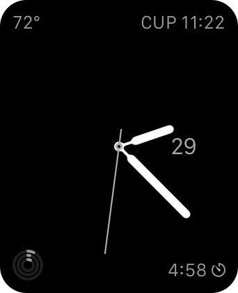 Komplikation des Apple Watch Timers