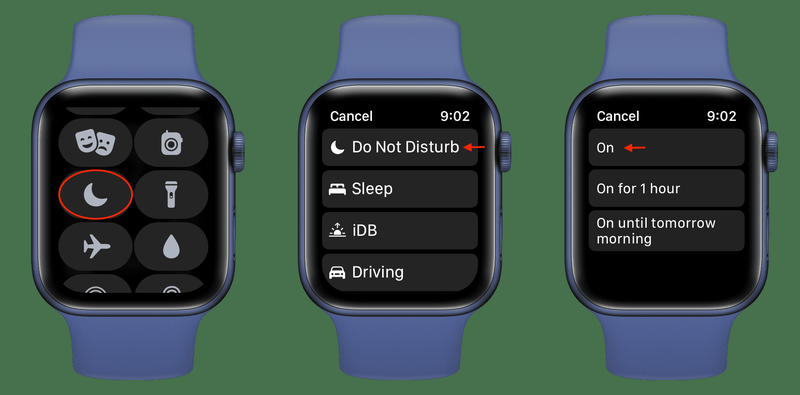 Aktivieren Sie „Nicht stören“ auf der Apple Watch, um Benachrichtigungen über eingehende Anrufe zu stoppen