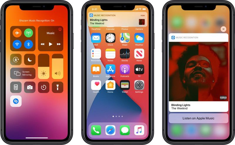Drei iPhone-Screenshots von Apple