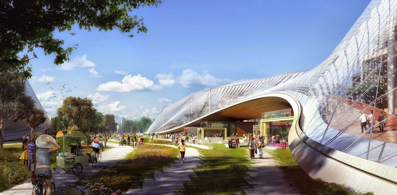Vorschlag für den Google North Bayshore Campus, Rendering 001