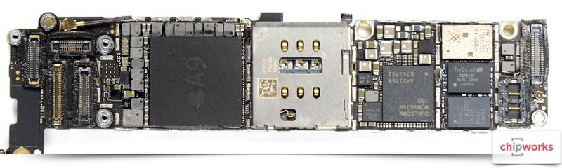 iPhone 6s PCB-Vorderseite Chipworks-Bild 001