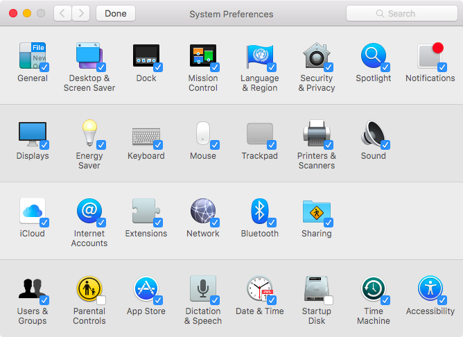 Die Systemeinstellungen von OS X El Capitan passen den Mac-Screenshot 003 an