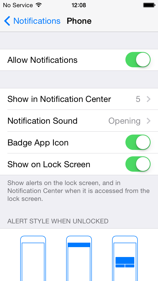 iOS 8 Beta 2 (Benachrichtigungen, Benachrichtigungen zulassen)