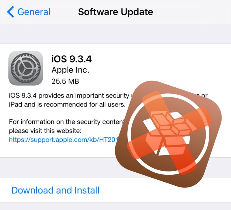 iOS 9.3.4 ohne Jailbreak