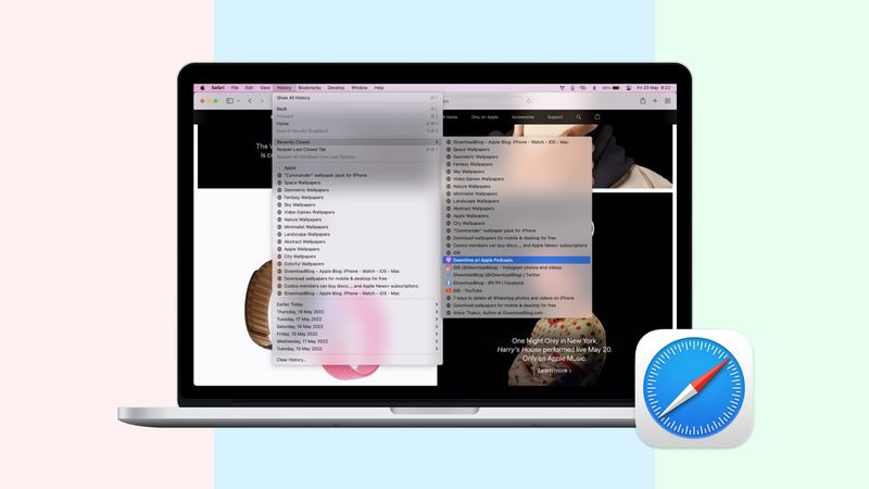 Geschlossene Safari-Tabs auf dem Mac wieder öffnen