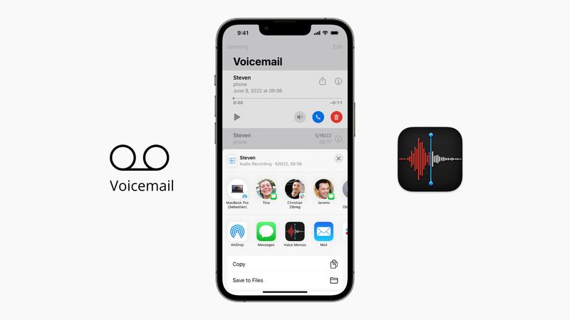 Speichern Sie Ihre iPhone-Voicemail in der Voice Memos-App