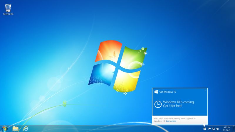 Upgrade-Angebot für Windows 10