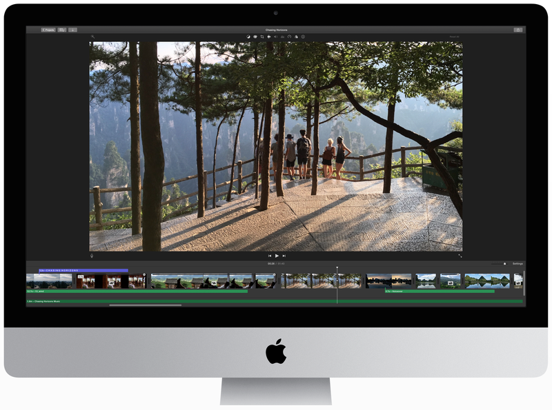 iMovie 4K iMac