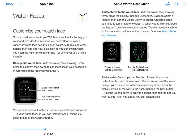Apple Watch-Benutzerhandbuch iBook-Screenshot 002