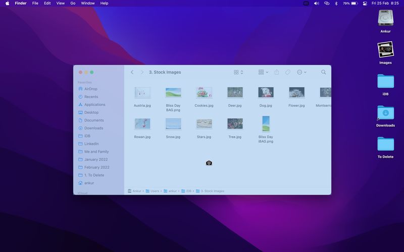 Machen Sie einen Screenshot eines Anwendungsfensters auf dem Mac