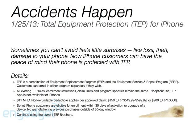 Sprint bietet diesen Monat TEP-Versicherung für iPhones an