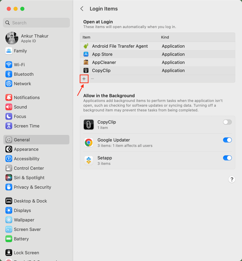 Öffnen Sie Apps bei der Anmeldung auf einem Mac mit macOS Ventura