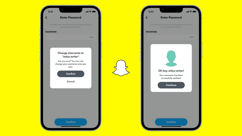 Ändern Sie den Snapchat-Benutzernamen