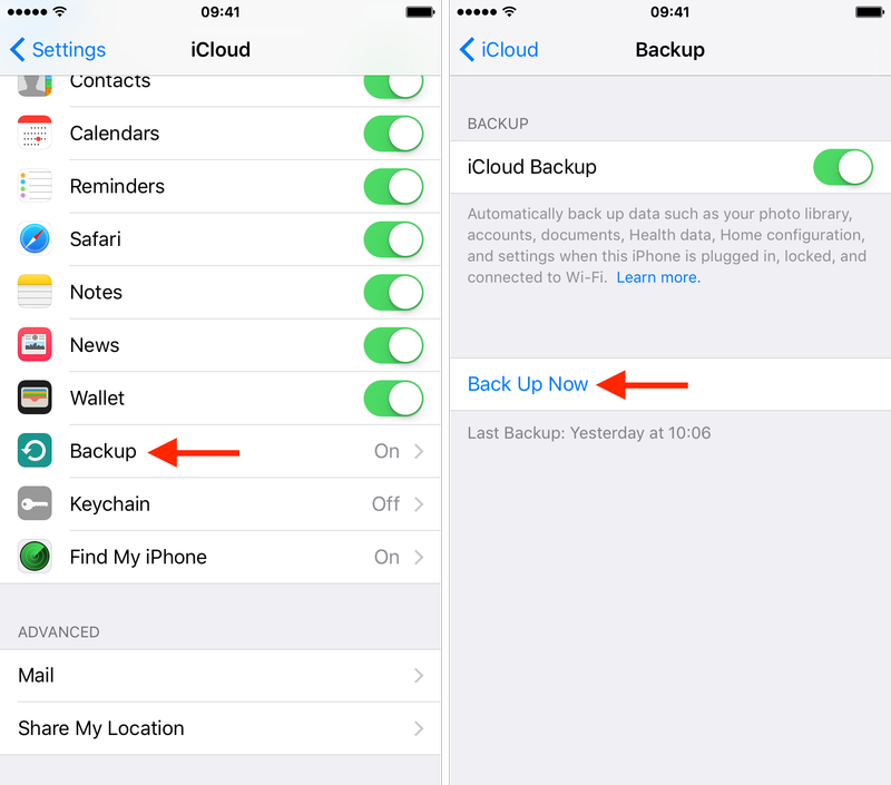 Einrichten eines neuen iPhone aus einem iCloud-Backup